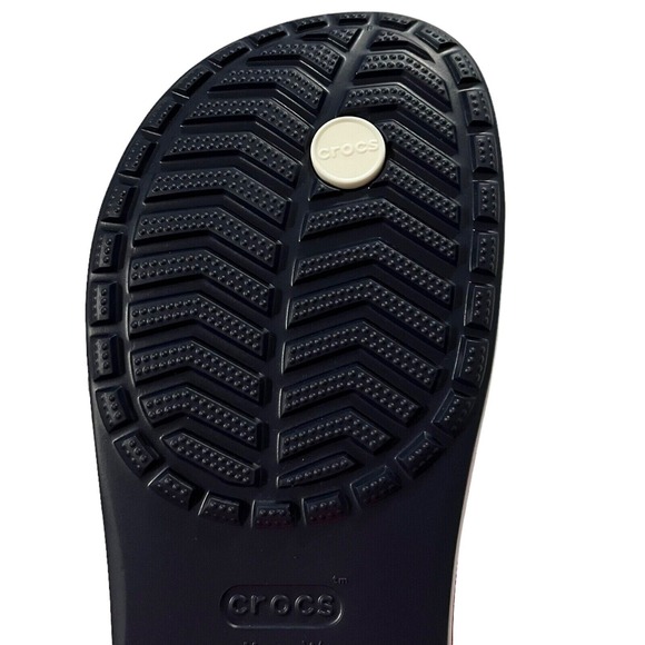 Crocs Bayaband Mens Flip Flop Sandal Sz 10 Navy Blue Water Friendly Lightweight main image 7